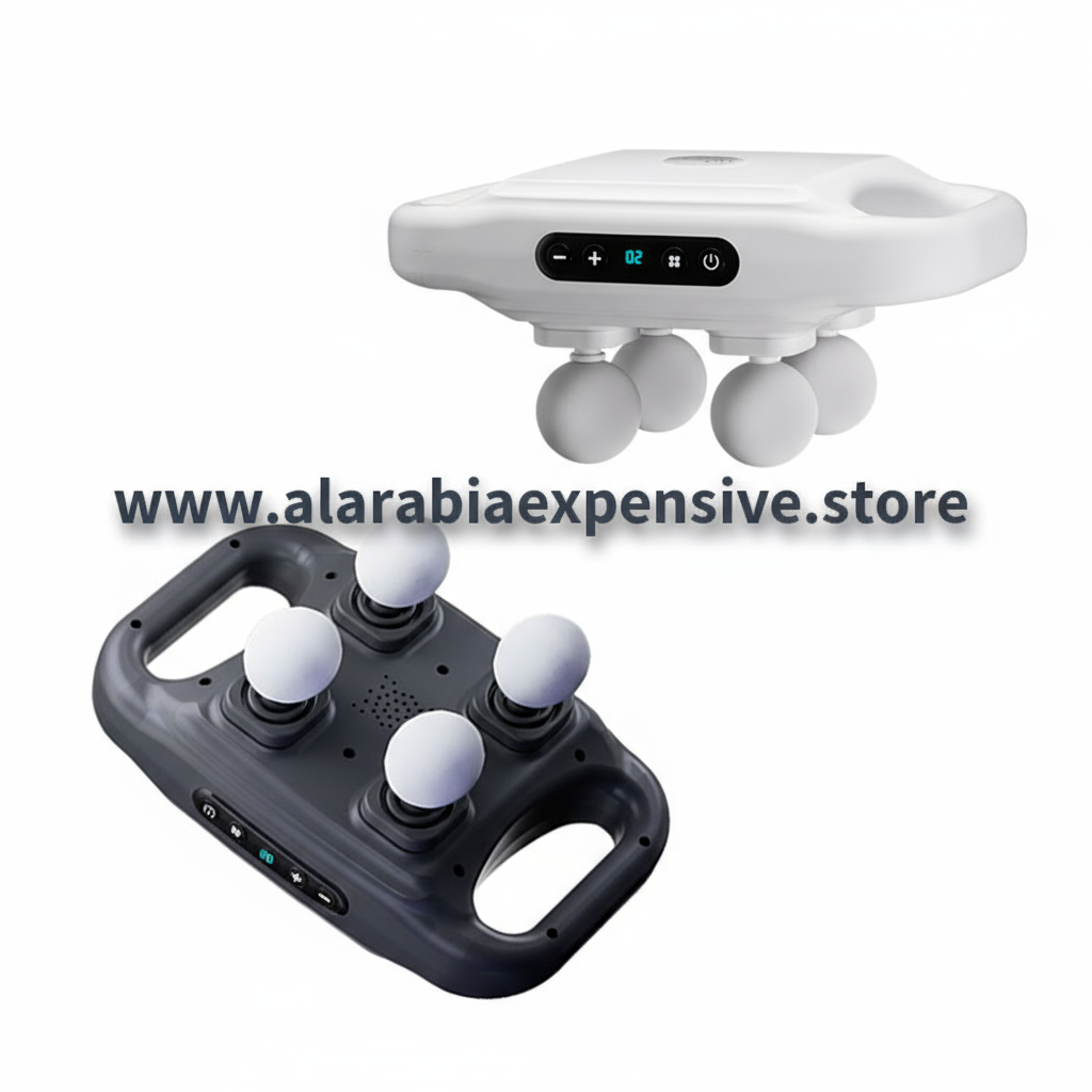 New Arrival 4 Heads Handheld Body Back Vibration Massager