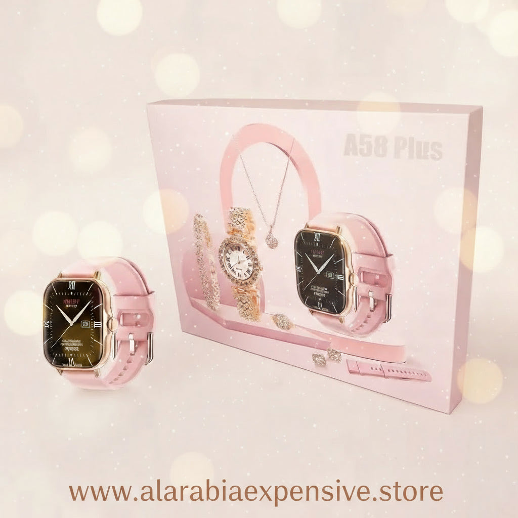 A58 Plus 6 IN 1 Smartwatch Set