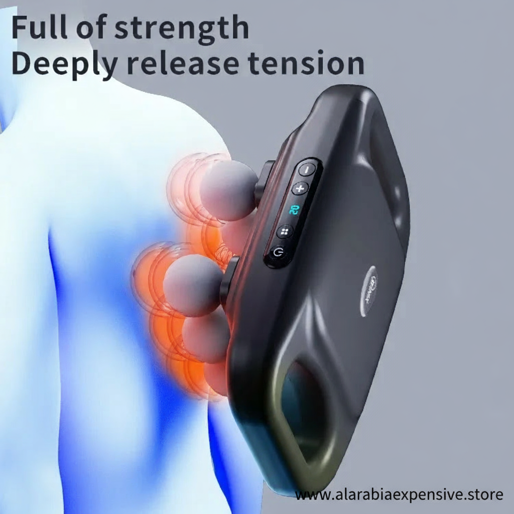 New Arrival 4 Heads Handheld Body Back Vibration Massager