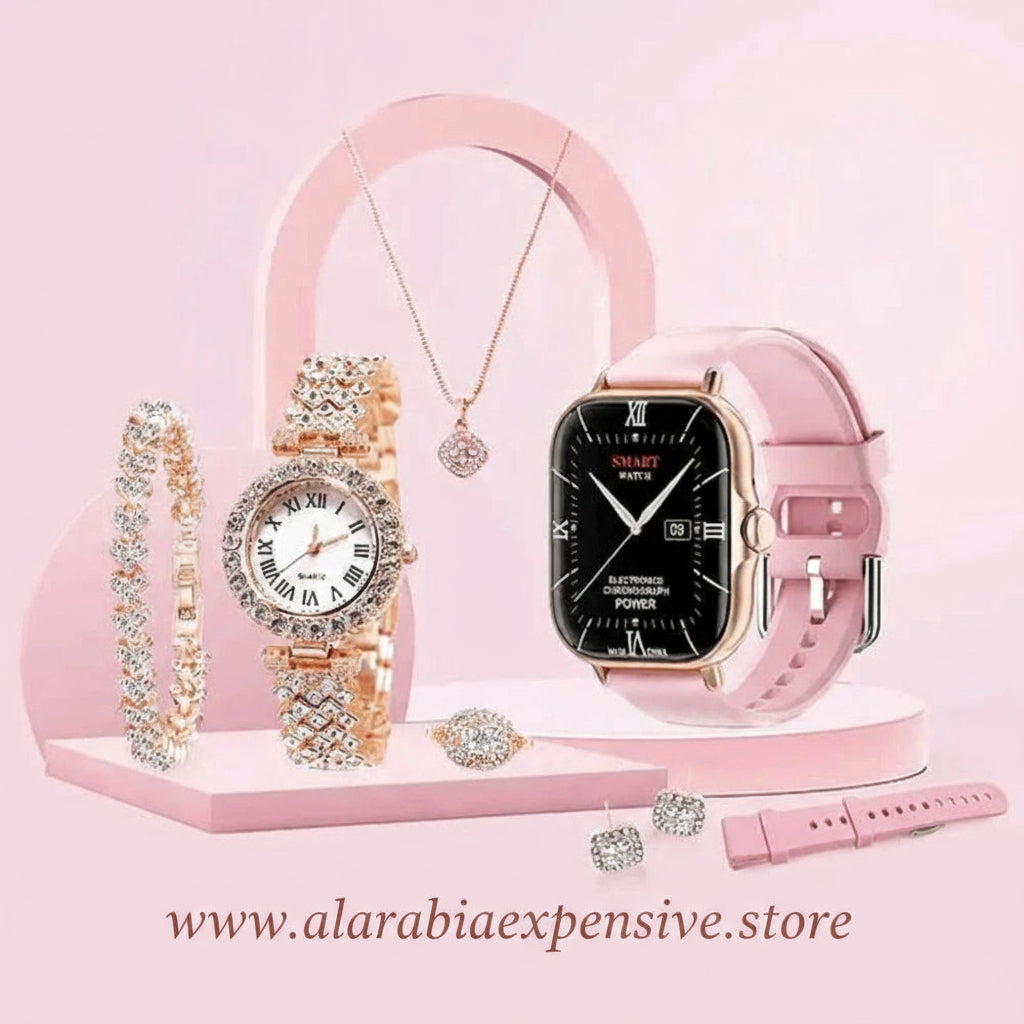 A58 Plus 6 IN 1 Smartwatch Set