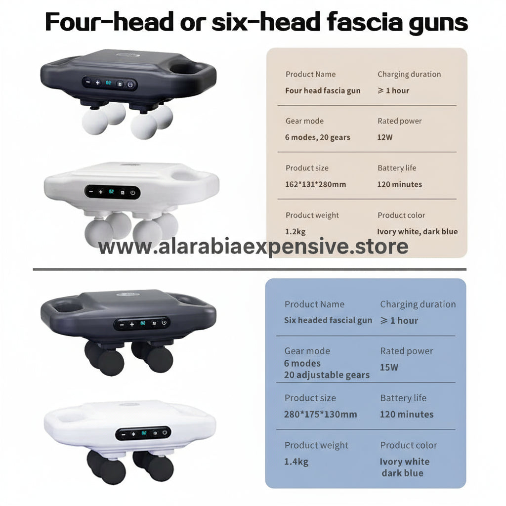New Arrival 4 Heads Handheld Body Back Vibration Massager