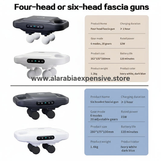 New Arrival 4 Heads Handheld Body Back Vibration Massager